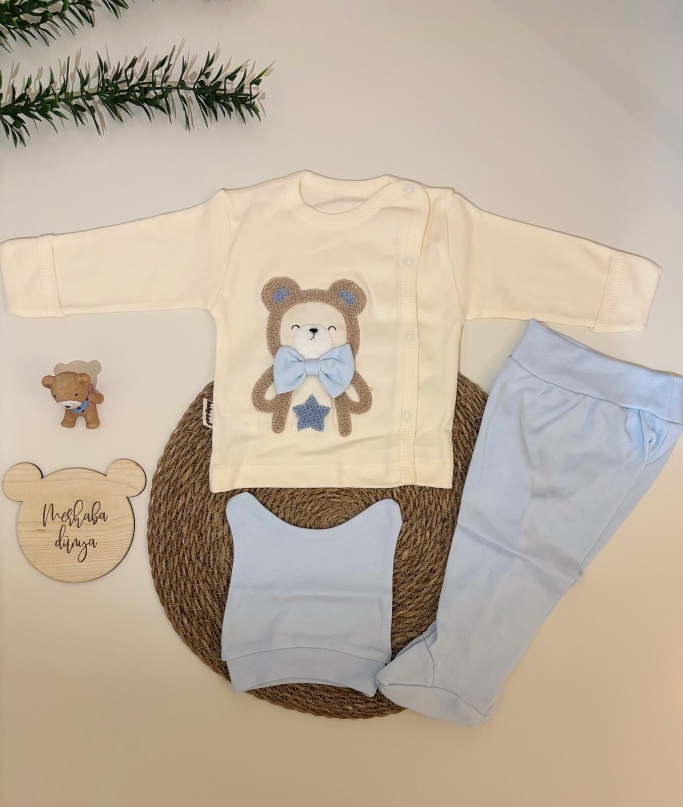 Süzene Ayıcık 3'Lü Zıbın Takımı