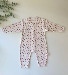 Çilek Manşetli Tulum