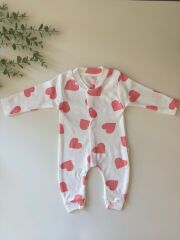 Büyük Kalp Manşetli Tulum