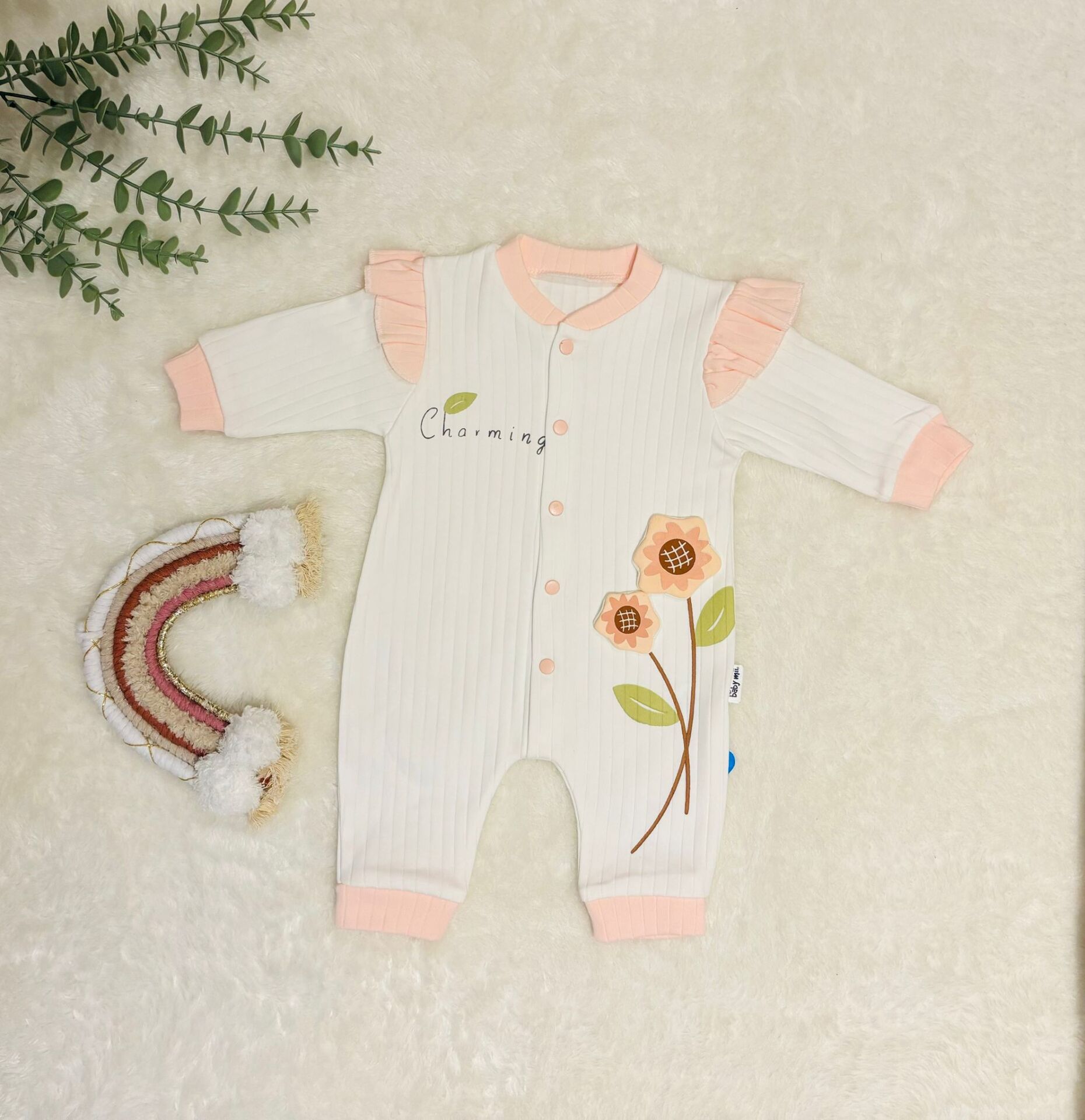 Charming Çiçek Bebe Tulum