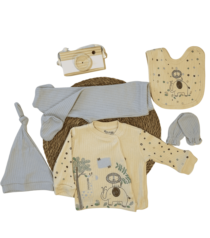 Hayvan Baskılı 5'Li Set