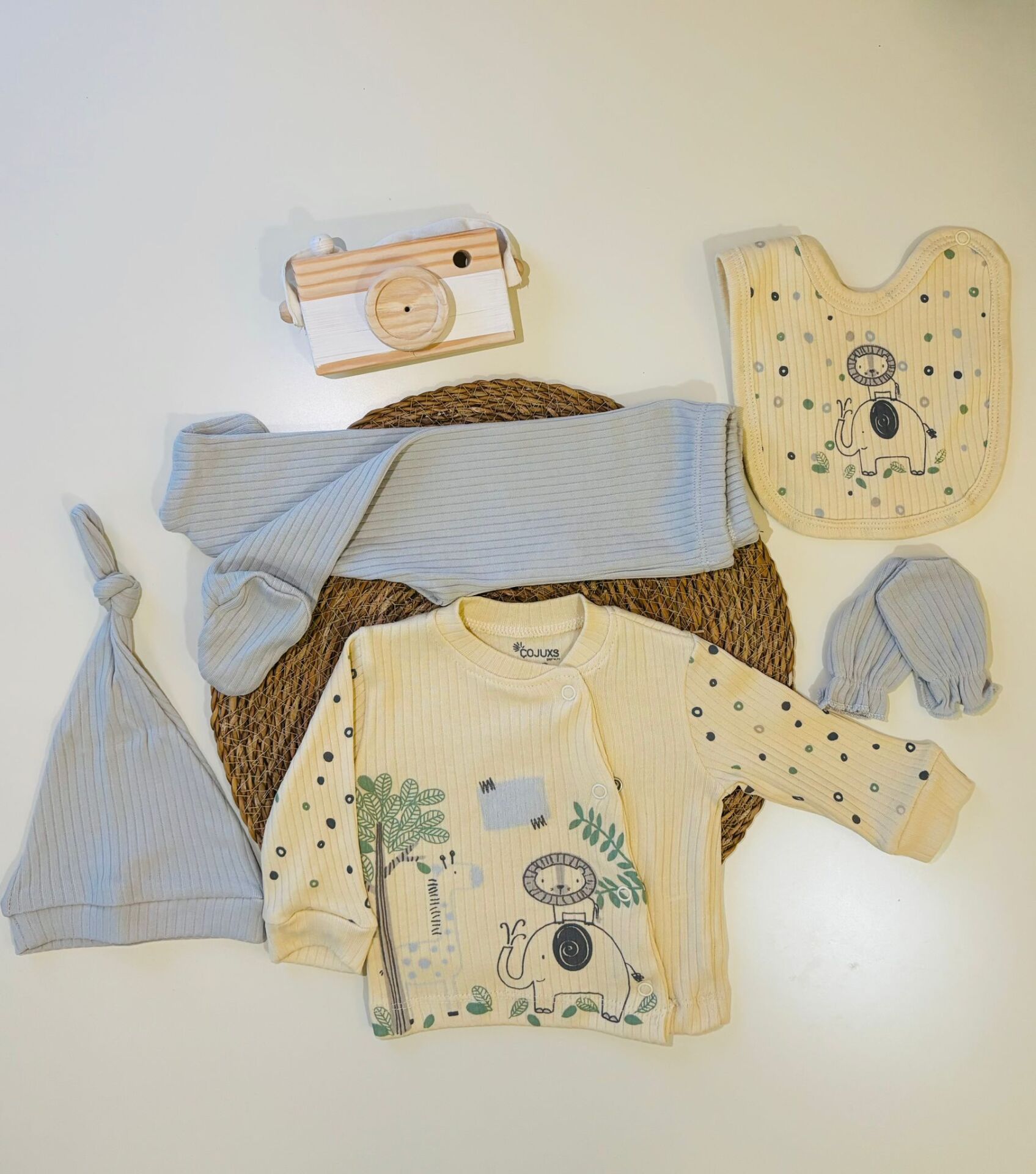 Hayvan Baskılı 5'Li Set