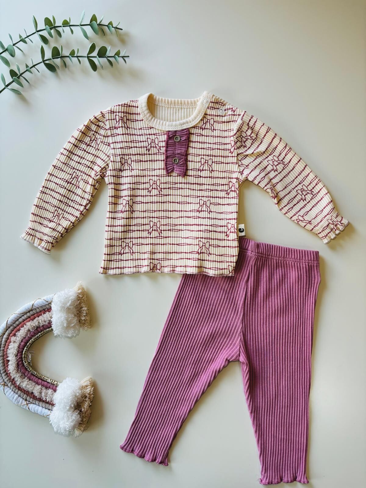 Düğmesi Detaylı 2’li Takım