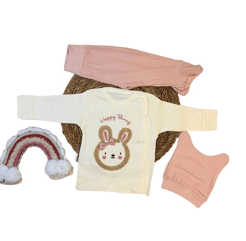 Tokalı Tavşan 3'Lü Zıbın Takımı