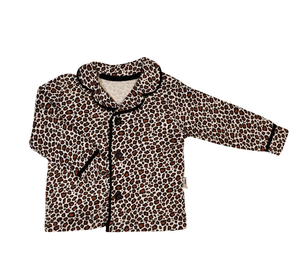 Leopar Baskılı Aylık Pijama Takımı