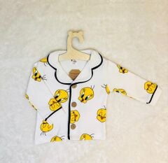 Twetty Basklı Aylık Pijama Takımı