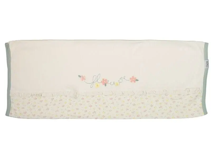 Çiçek Nakışlı Flower Desenli Bebek Battaniyesi