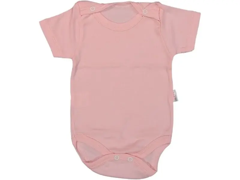 Somon Kısa Kollu Çıtçıtlı Bebek Body