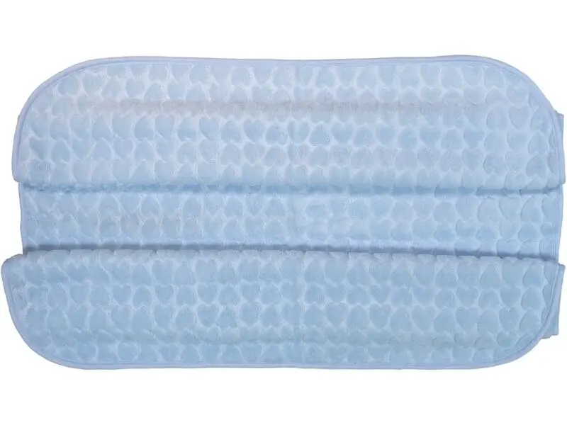 Mavi Kalpli Peluş Bebek Battaniyesi