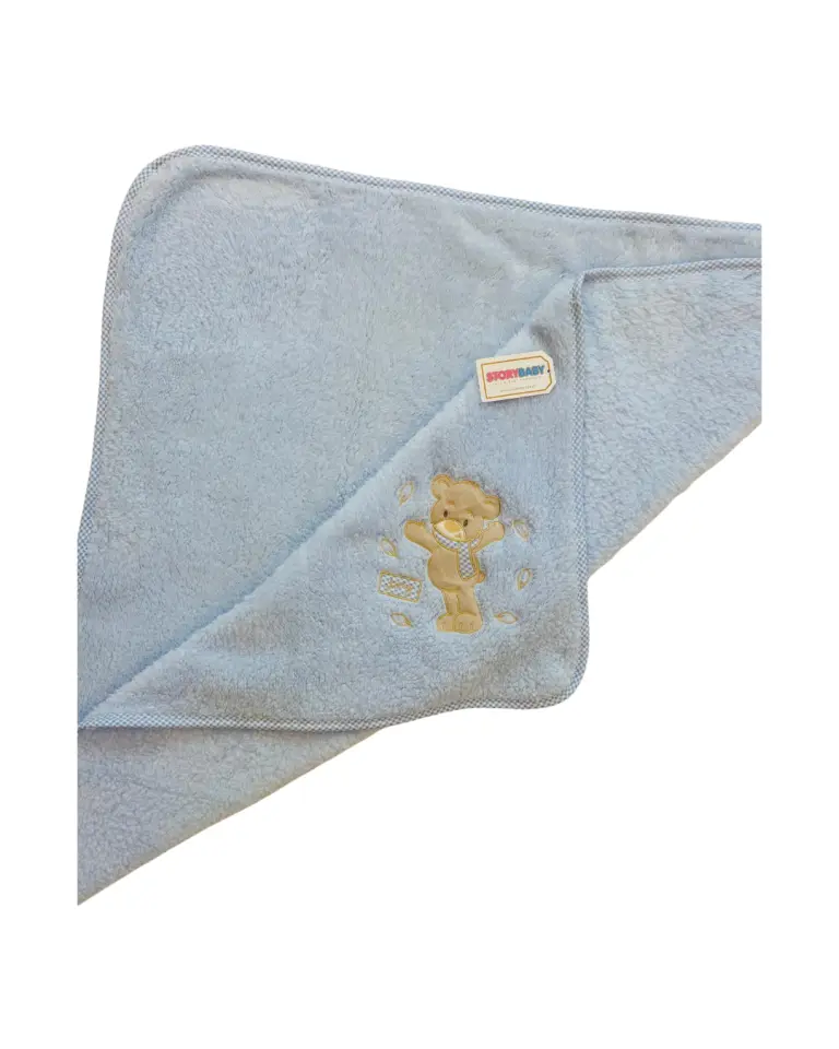 Ayıcık Nakışlı Bebek Battaniyesi