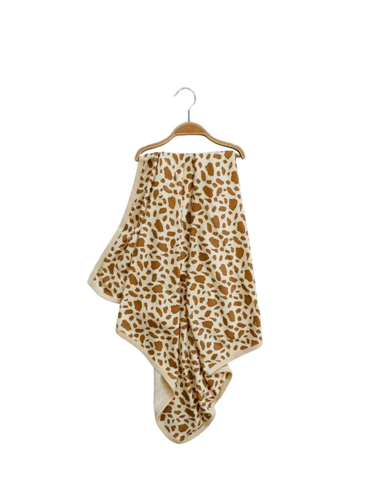 Leopar Desenli Müslin Bebek Battaniyesi