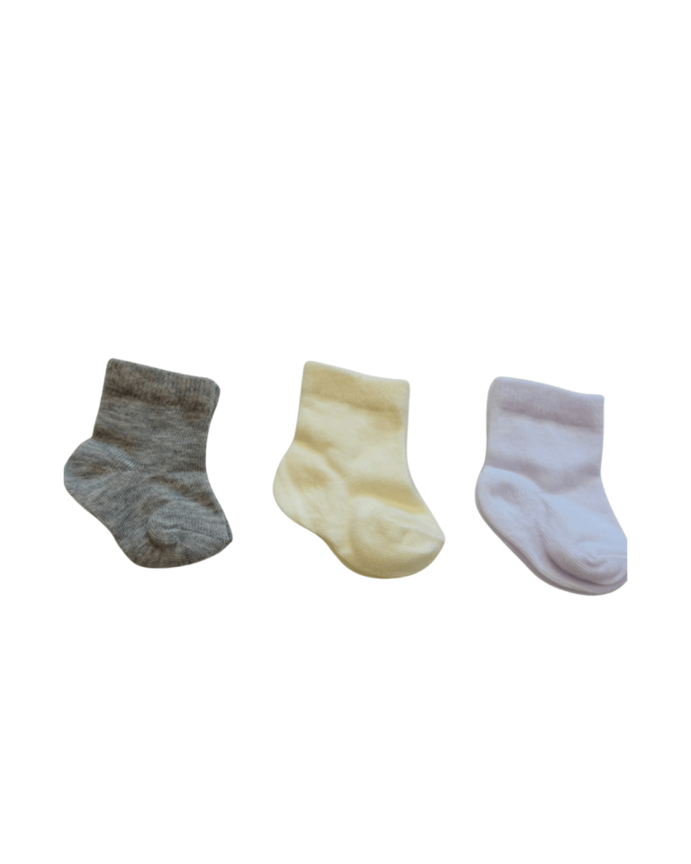 Bebek Patik Çorap 3’lü Set – Antialerjik, Yumuşak