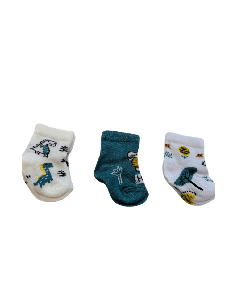 Bebek Patik Çorap 3’lü Set – Antialerjik, Yumuşak