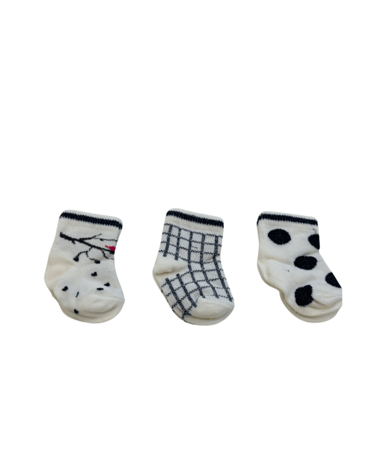Bebek Patik Çorap 3’lü Set – Antialerjik, Yumuşak