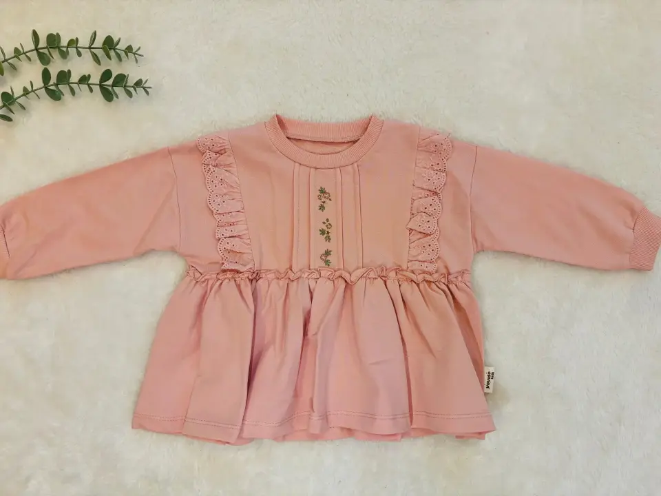 Dantel Fırfır Detaylı Kız Çocuk 2’li Takım